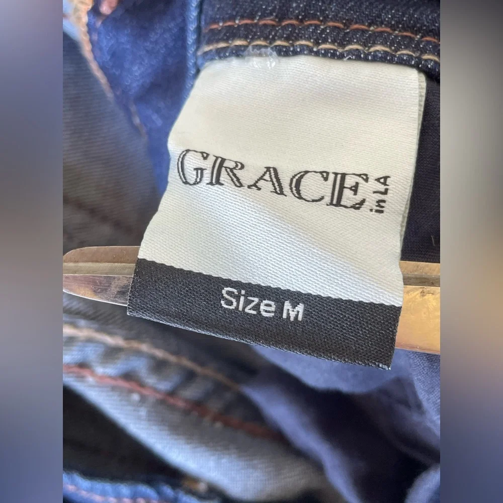 Grace Denim Blue Women's Overalls - Picture 14 of 14